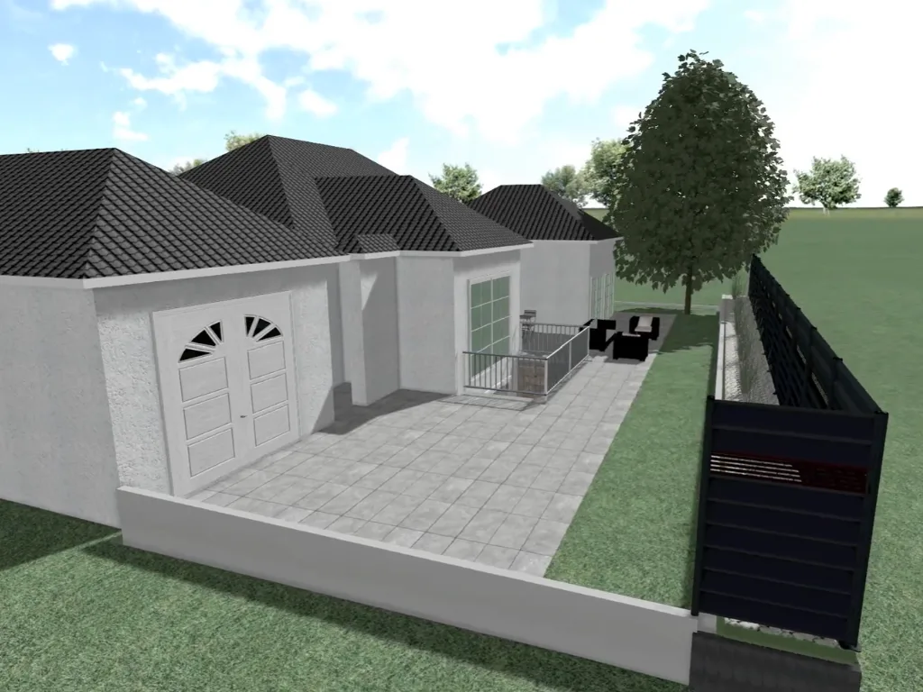 3D-Visualisierung einer Gartenplanung mit DATAflor